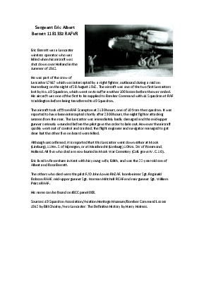 A preview of a PDF biography for Berrett, Eric Albert